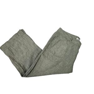 Cherokee‎ Olive Green Linen Capri Pants Size 18 Women's Plus L15